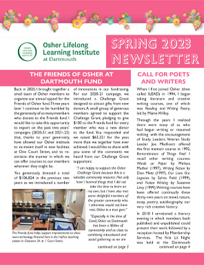 2023 Spring Newsletter